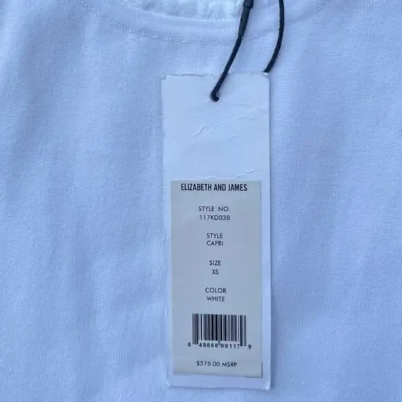 Elizabeth and James Capri Cutout Stretch Bodycon Dress in White - Size XS - Picture 6 of 13